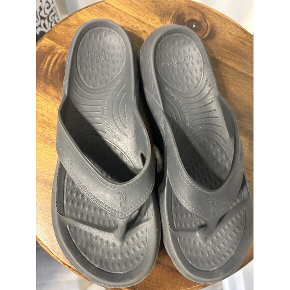 NUUSOL CASCADE Flip Flops "Made in America"  Granite Gray Women’s Size 9 Support - Picture 6 of 6